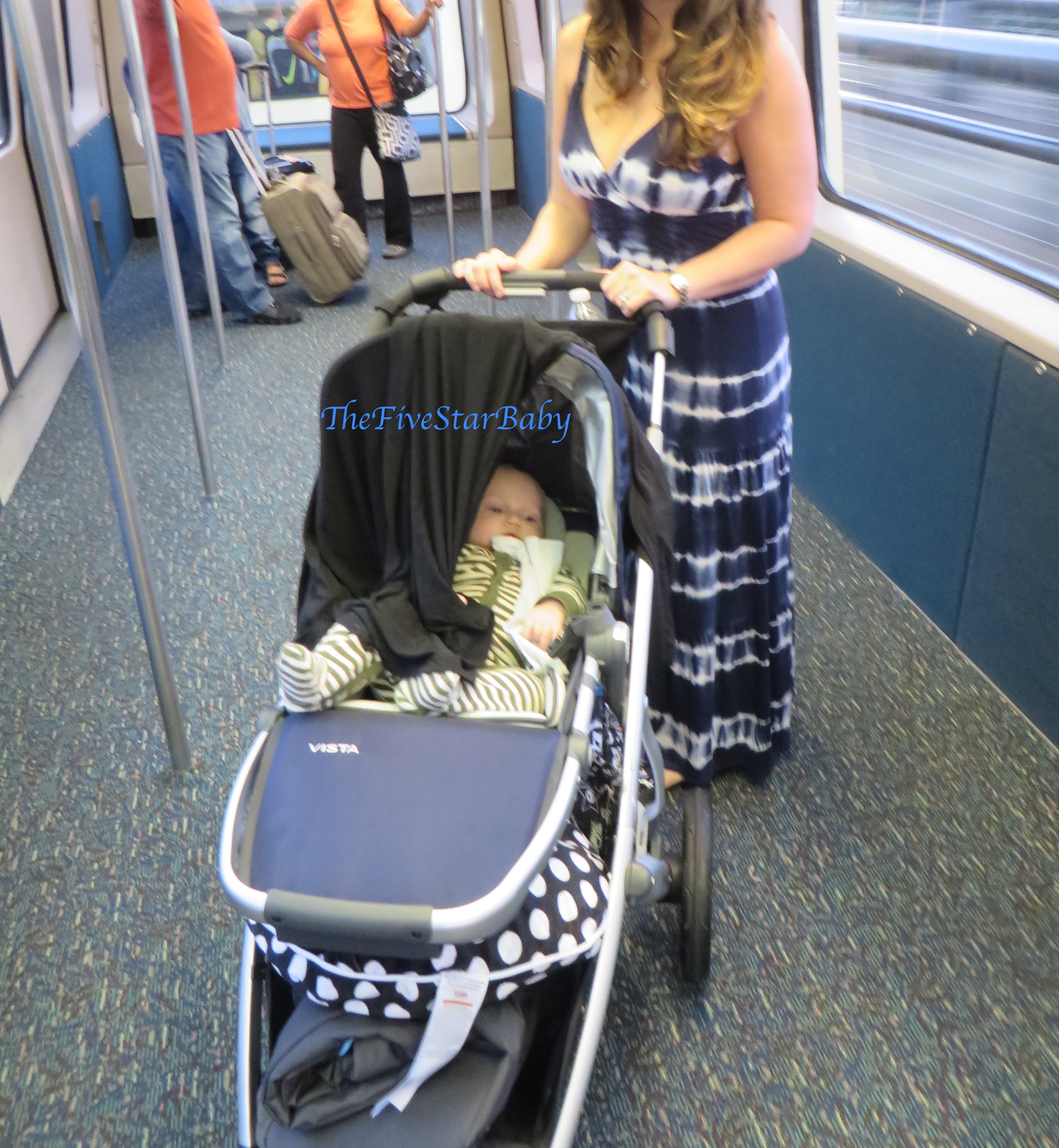 4 month old in stroller